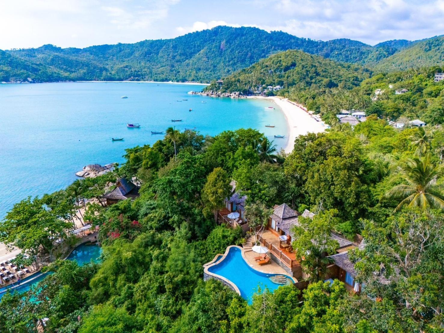 Santhiya Koh Phangan Resort And Spa Zewnętrze zdjęcie Aerial view of the resort