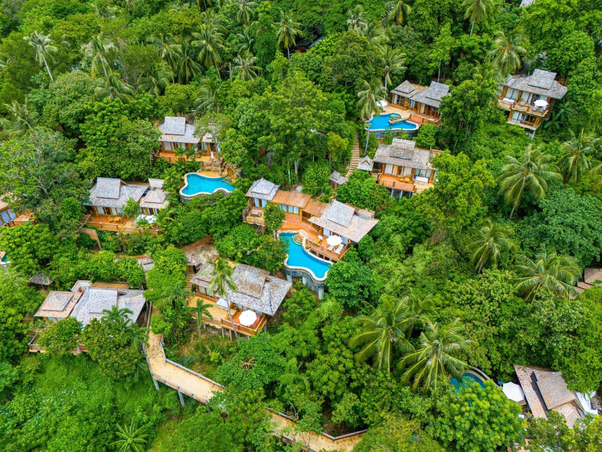 Santhiya Koh Phangan Resort And Spa Zewnętrze zdjęcie Aerial view of the resort