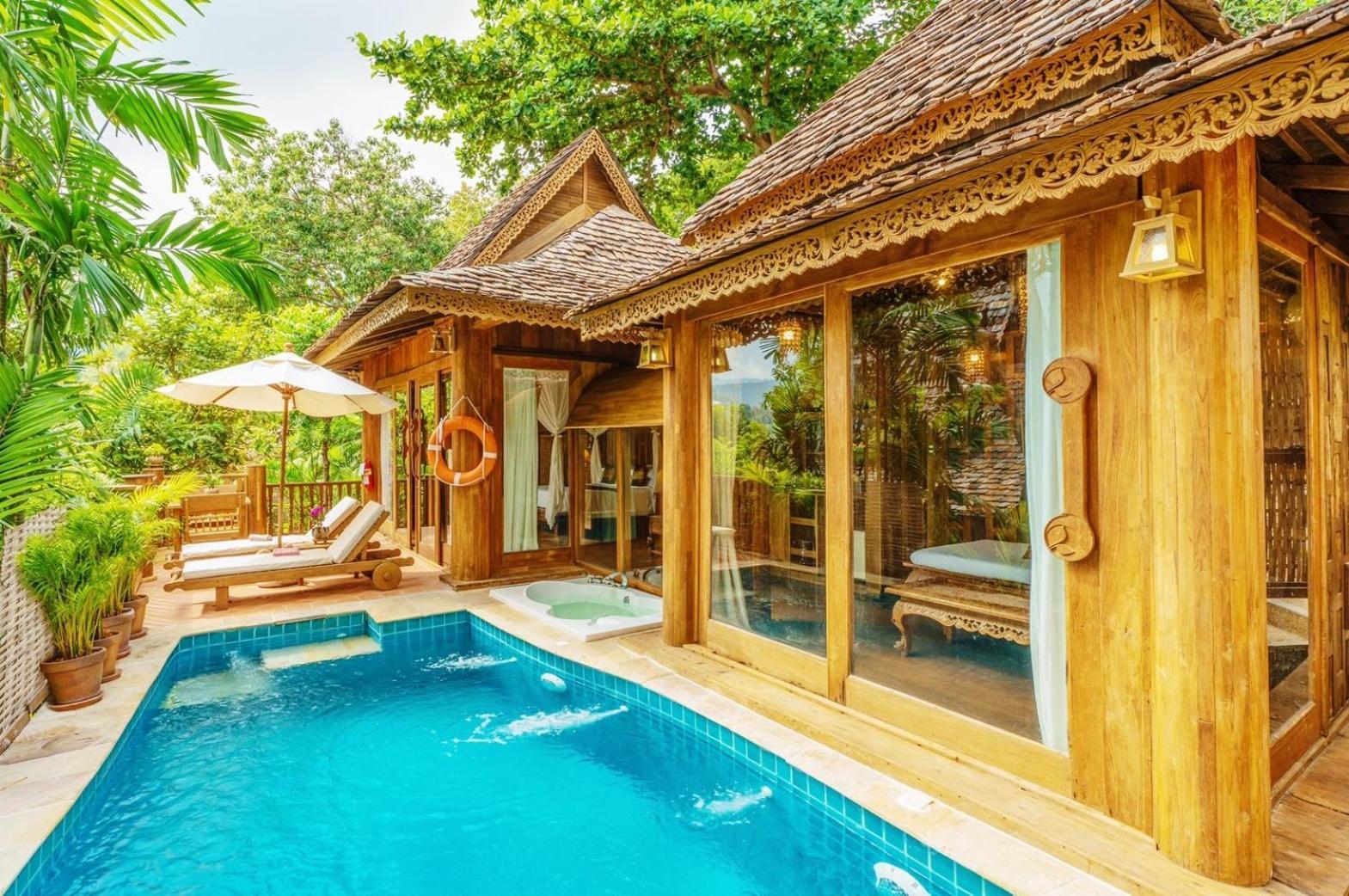 Santhiya Koh Phangan Resort And Spa Zewnętrze zdjęcie A pool villa at the resort